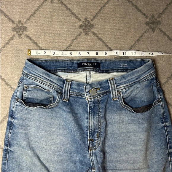 Fidelity Light Blue Denim Jimmy Slim Straight Jeans - Picture 6 of 10